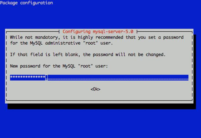 Setting the MySQL root password in Debian Lenny. Setting the MySQL root password in Debian Lenny.